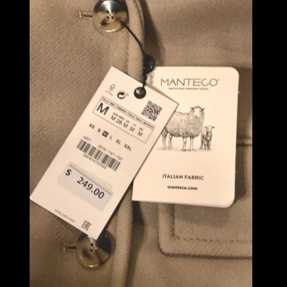 ZARA WOMEN NEW OVERSIZED DOUBLE BREASTED WOOL BLEND COAT GRAY 2578/747 X… - Picture 12 of 15